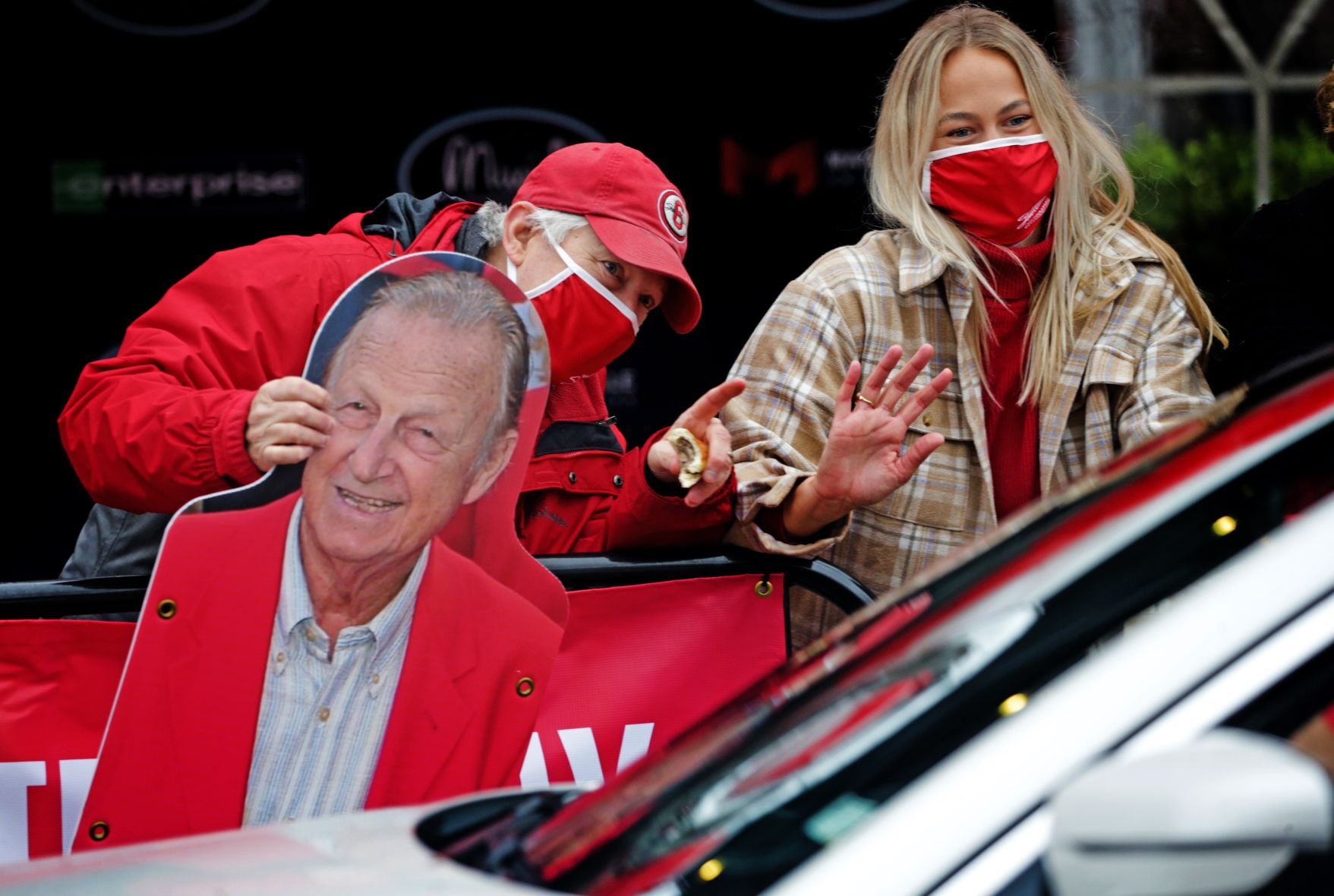 Drive-by parade celebrating 100th anniversary of The Man’s birth